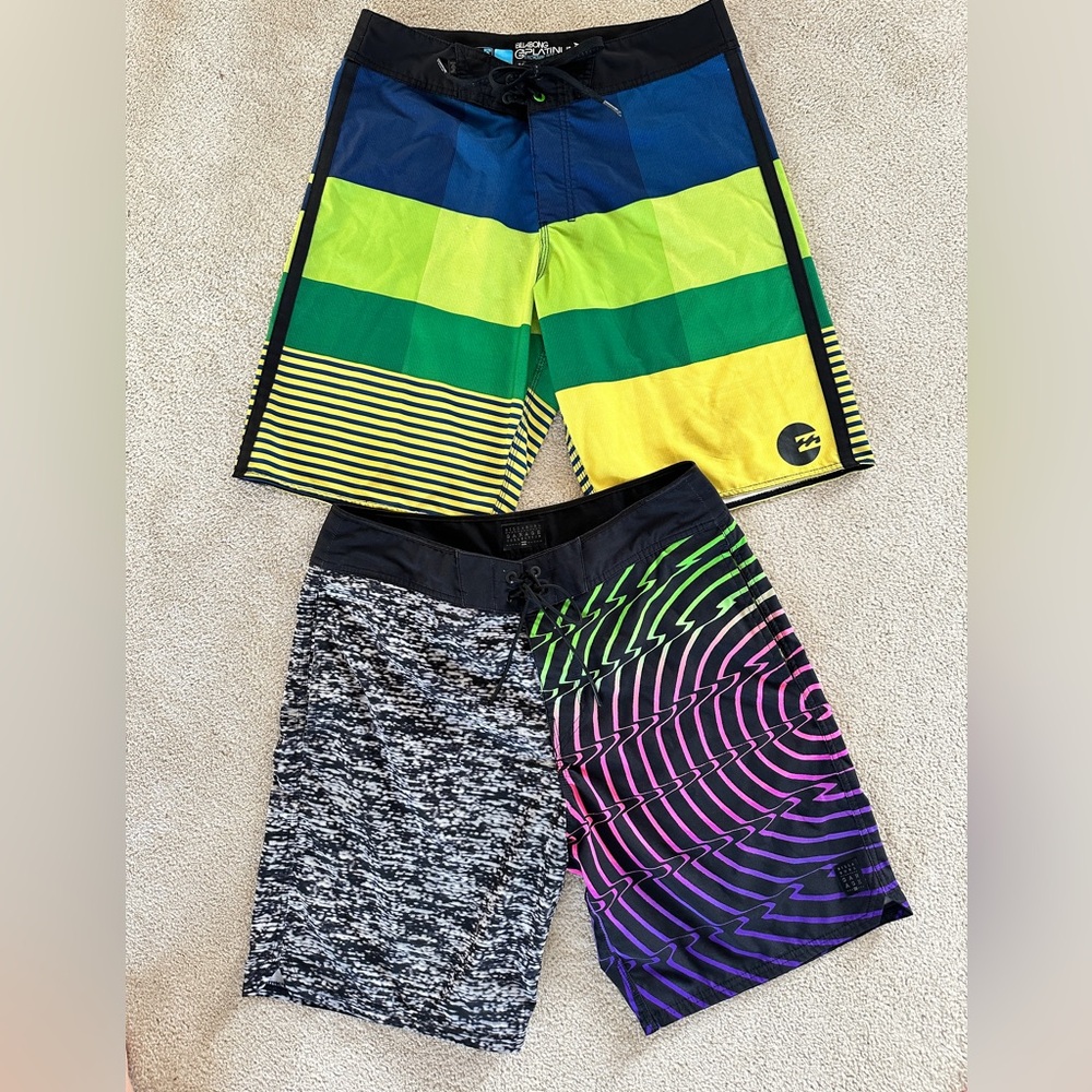 Set of 2 Billabong board shorts